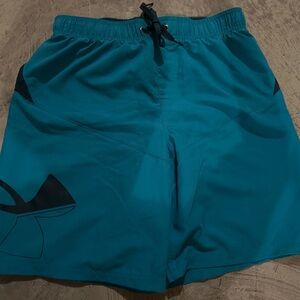 Under Armour Teal and White Mesh Shorts